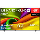 LG 65NU800B6LA.AEEQ, LED-Fernseher 165 cm (65 Zoll), schwarz, UltraHD/4K, Triple Tuner