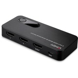 Lindy 2-Port HDMI Switch 2.1 8K60 HDR schwarz, bidirektional