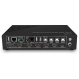 Lindy 5 Port KVM Switch Seamless Multiview, KVM-Switch schwarz