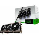 MSI GeForce RTX 4090 SUPRIM X 24G, Grafikkarte silber/schwarz, 3x DisplayPort, 1x HDMI 2.1