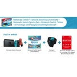 Nintendo Switch Neon-Rot/Neon-Blau , Spielkonsole schwarz, incl. Switch Sports-Set