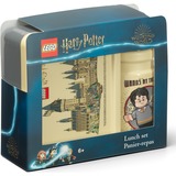 Room Copenhagen LEGO Lunch-Box Set Harry Potter Hogwarts beige/grau, 2-teilig, mit Trinkflasche