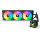 Sharkoon S100 ARGB, Wasserkühlung schwarz