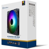 SilverStone SST-AP184i-ARGB 180x180x32, Gehäuselüfter schwarz, 180 mm