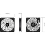 SilverStone SST-AP184i-ARGB 180x180x32, Gehäuselüfter schwarz, 180 mm