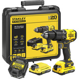 Stanley V20 Akku-Schlagbohrschrauber.(SFMCD715D2K-QW), 18Volt schwarz/gelb, 2x Li-Ion-Akku 2,0Ah, in Koffer