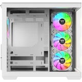 Thermaltake View 380 WS ARGB , Tower-Gehäuse weiß/holz, Tempered Glass x 2, Holz-Struktur
