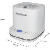 Unold Backmeister Bernd , Brotbackautomat weiß, 550 Watt, für Brote bis 1kg