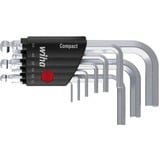 Wiha Stiftschlüssel-Set im Compact Halter, Schraubendreher 10-teilig, kurz