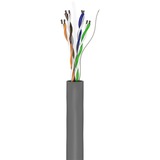goobay Netzwerkkabel Cat.6, U/UTP grau, 100 Meter