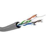 goobay Netzwerkkabel Cat.6, U/UTP grau, 100 Meter