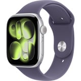 Apple Watch Series 11, Smartwatch silber, Aluminium, 46 mm, Sportarmband nebelviolett M/L, Cellular