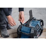 Bosch Professional GPB 18VH-6 SRC, Baustellenradio blau/schwarz, UKW, DAB+, AUX, Bluetooth