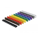 DeLOCK Kabelmarker Clips 0-9, farbig, 100-teilig, Kabelclip