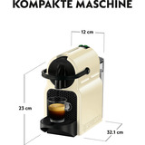DeLonghi Nespresso Inissia EN 80.CW, Kapselmaschine creme