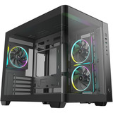 DeepCool CG330U 3F, Tower-Gehäuse schwarz, Panorama-Design