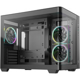 DeepCool CG330U 3F, Tower-Gehäuse schwarz, Panorama-Design