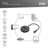 Digitus M.2 NVMe/SATA Docking Station, Dockingstation schwarz, USB-C, M2 SSD