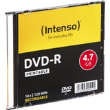 Intenso DVD-R 4,7 GB, DVD-Rohlinge 16fach, 10 Stück, bedruckbar