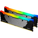 Kingston FURY DIMM 64 GB DDR4-3200 (2x 32 GB) Dual-Kit, Arbeitsspeicher schwarz, KF432C16RB2AK2/64, Renegade RGB, INTEL XMP