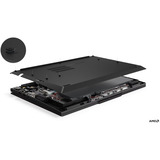 Lenovo ThinkPad T16 AMD G5 (21WX0021GE), Notebook schwarz, AMD Ryzen AI 5 PRO 440, AMD Radeon 840M, 16 GB DDR5, 512 GB (512 GB SSD), Windows 11 Pro