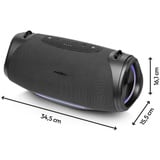 Medion Life P61762 Tragbarer Bluetooth Lautsprecher L anthrazit, Bluetooth, Dual Illuminated, Lightstrip,Integrierte Powerbank