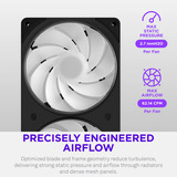 NZXT F360 RGB, Gehäuselüfter schwarz, Reverse, 360 mm