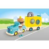 PLAYMOBIL 71702 Junior: Verrückter Donut Truck mit Stapel- und Sortierfunktion, Konstruktionsspielzeug 