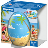PLAYMOBIL 72101 Spiel-Ei: Strandurlaub, Konstruktionsspielzeug 