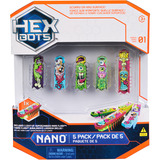 Spin Master Hex Bots - Nano Bots 5er-Pack, Spielfigur 