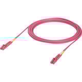 Ubiquiti OM4 Duplex LC-LC UPC Glasfaser-Patchkabel rosa, 5 Meter