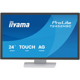 iiyama ProLite T2452MSC-W2AG, LED-Monitor 60.5 cm (24 Zoll), weiß, FHD, IPS, Touchscreen, HDMI, DP, Entspiegelung, 120Hz Panel