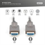 Digitus HDMI / Micro HDMI AOC Hybrid Glasfaserkabel, UHD 4K schwarz, 20 Meter, abnehmbare Stecker