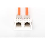 Digitus Konsolidierungs-Punkt Gehäuse, für 2x Keystone Module weiß, Aufputzbox, 2-Port