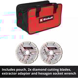 EINHELL Professional Akku-Mauernutfräse TP-MA 36/30 Li BL-Solo, 36Volt (2x18V) rot/schwarz, ohne Akku und Ladegerät