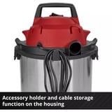 EINHELL TC-VC 1540 S, Nass-/Trockensauger silber/rot