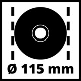 EINHELL Winkelschleifer TE-AG 115 rot/schwarz, 720 Watt