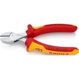 KNIPEX X-Cut Kompakt-Seitenschneider 73 06 160, VDE, Schneid-Zange gelb, doppelt gelagerte Gelenkachse