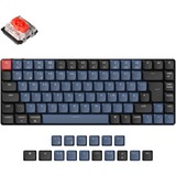Keychron K3 Pro, Gaming-Tastatur schwarz/blaugrau, DE-Layout, Gateron Low Profile Mechanical Red, Hot-Swap, Aluminiumrahmen, RGB