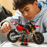 LEGO 42238 Technic Ducati Desmo450 MX Factory Motorrad, Konstruktionsspielzeug 