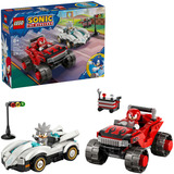 77118 Sonic the Hedgehog Silvers Auto vs. Knuckles' Monstertruck, Konstruktionsspielzeug
