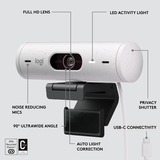Logitech Brio 500, Webcam weiß/schwarz, Off White