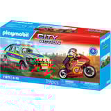 PLAYMOBIL 71875 City Action Verfolgungsjagd mit Polizei Pick-Up, Konstruktionsspielzeug 