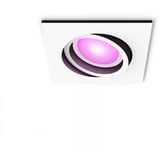 Philips HUE White & Color Ambiance Centura Einbauspot, LED-Leuchte weiß, eckig