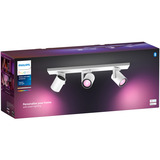 Philips Hue White & Color Ambiance Argenta 3er-Spot, LED-Leuchte weiß