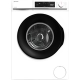 SHARP ES-NFA714BWB-DE, Waschmaschine weiß/schwarz, Advanced Inverter Motor