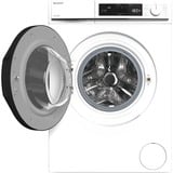 SHARP ES-NFA714BWB-DE, Waschmaschine weiß/schwarz, Advanced Inverter Motor