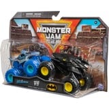 Spin Master Monster Jam - Batmobil vs. Megalodon, Spielfahrzeug 2er-Pack, Maßstab 1:64