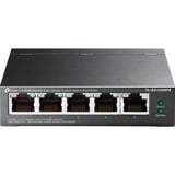 TP-Link TL-SG105MPE, Switch schwarz, 5-Port-Gigabit-Easy-Smart-Switch mit 4 PoE+ Ports