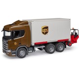 bruder 03582 Scania Super 560R Logistik LKW mit Mitnahmestapler, Modellfahrzeug 